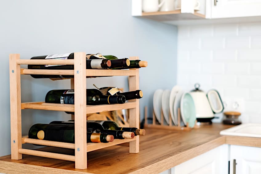 Wine Rack Woodwork Project Idea
