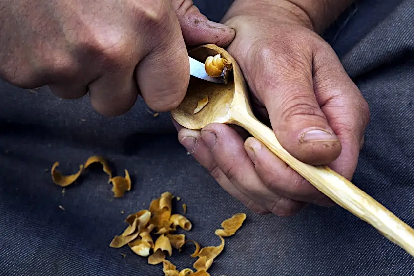 Carving a Wooden Spoon by Hand