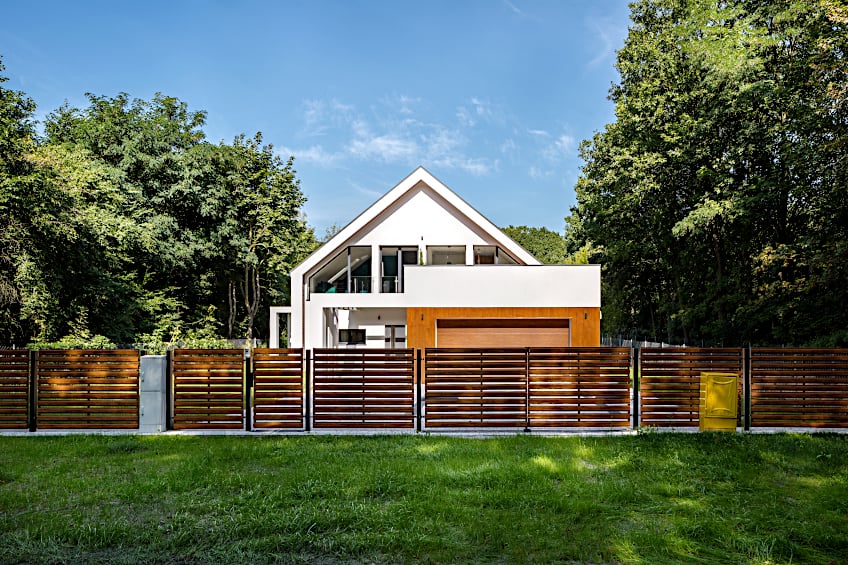 Louver Style Wood Fence