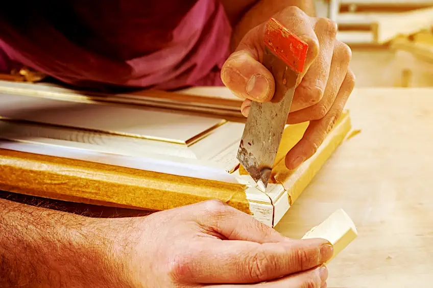 Repair Defect Before Painting Varnished Wood