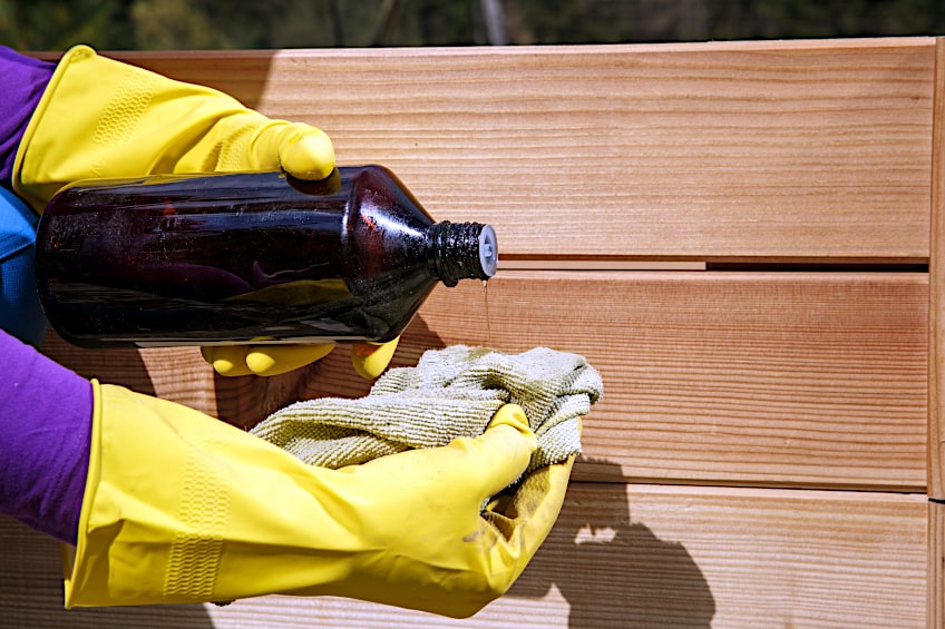 Use a Cloth to Apply Boiled Linseed Oil