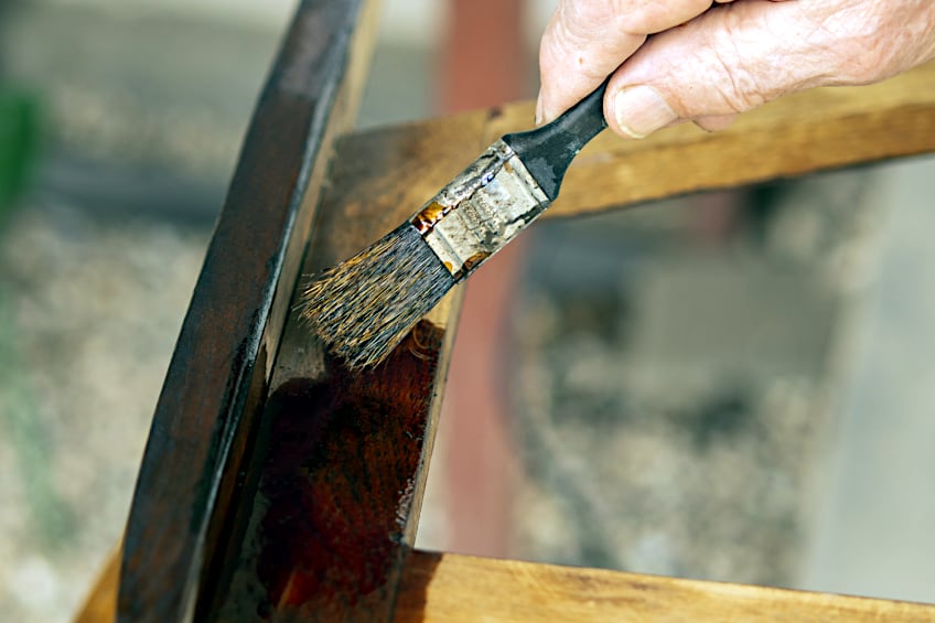 Stain Wood with Mortise Joint